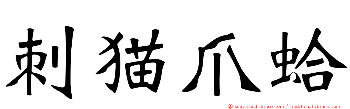 刺猫爪蛤