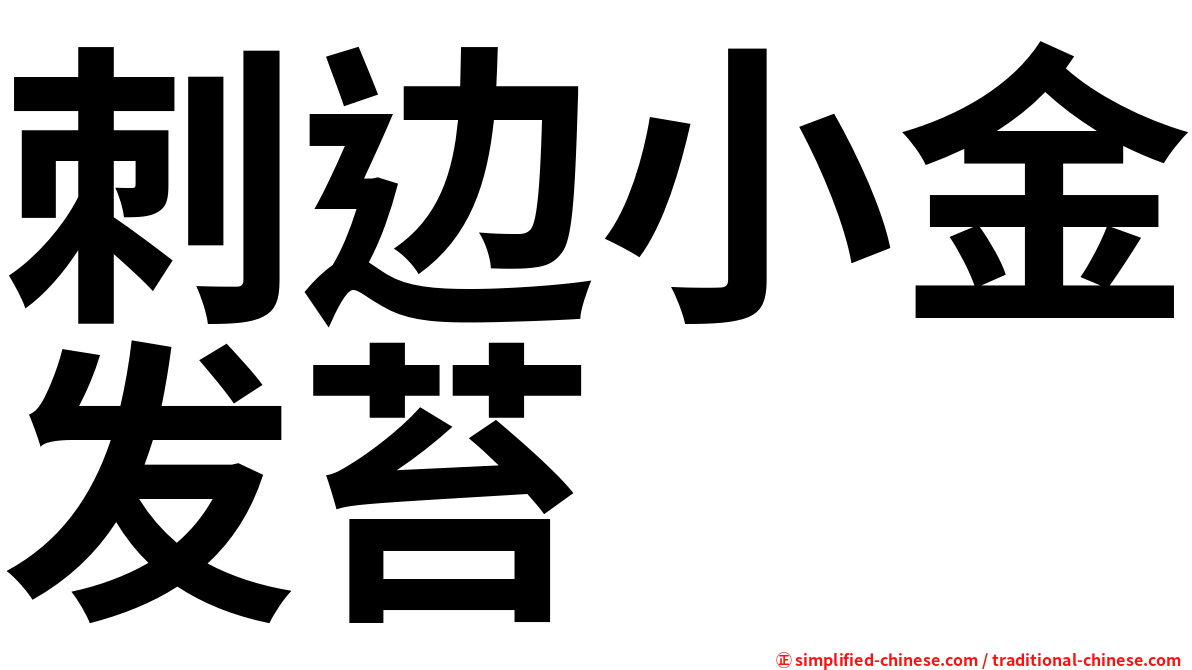 刺边小金发苔