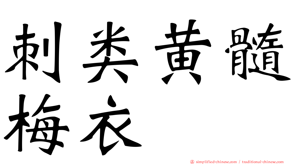 刺类黄髓梅衣