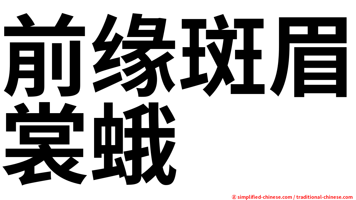 前缘斑眉裳蛾