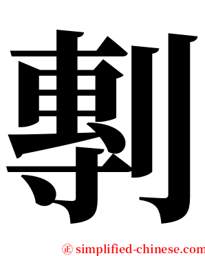 剸 serif font