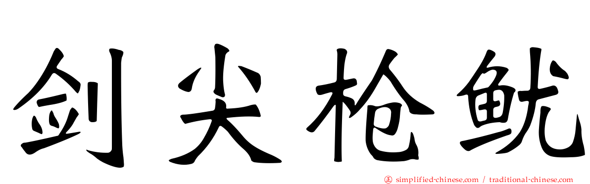 剑尖枪鱿