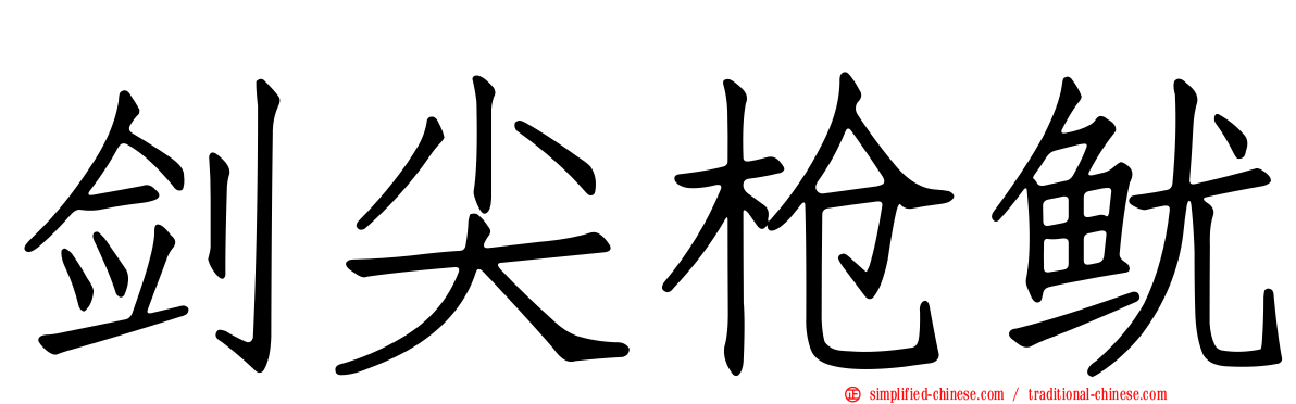 剑尖枪鱿