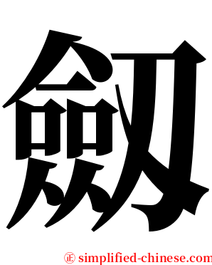劔 serif font