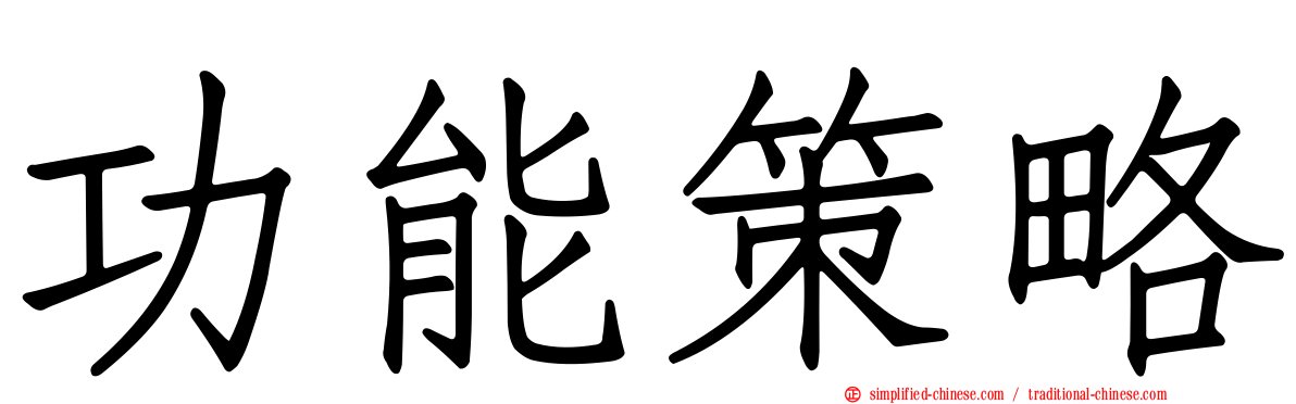 功能策略
