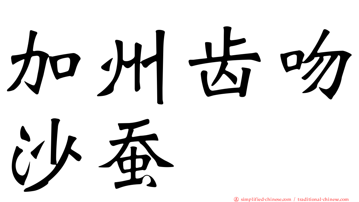 加州齿吻沙蚕
