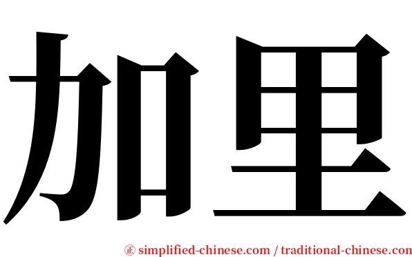 加里 serif font