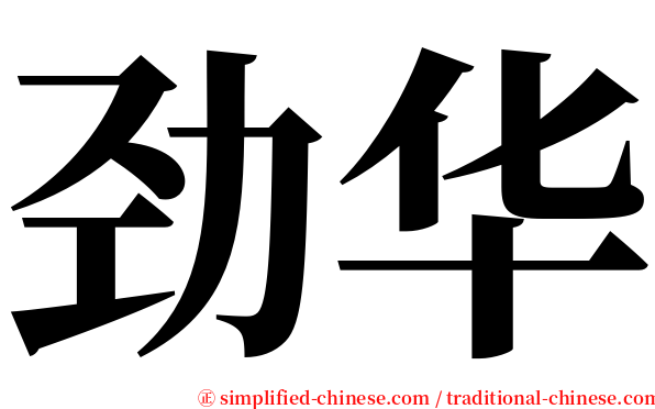 劲华 serif font