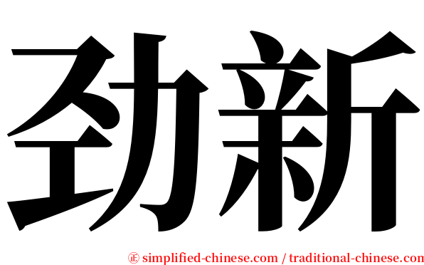 劲新 serif font