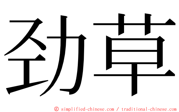 劲草 ming font
