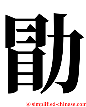 勖 serif font