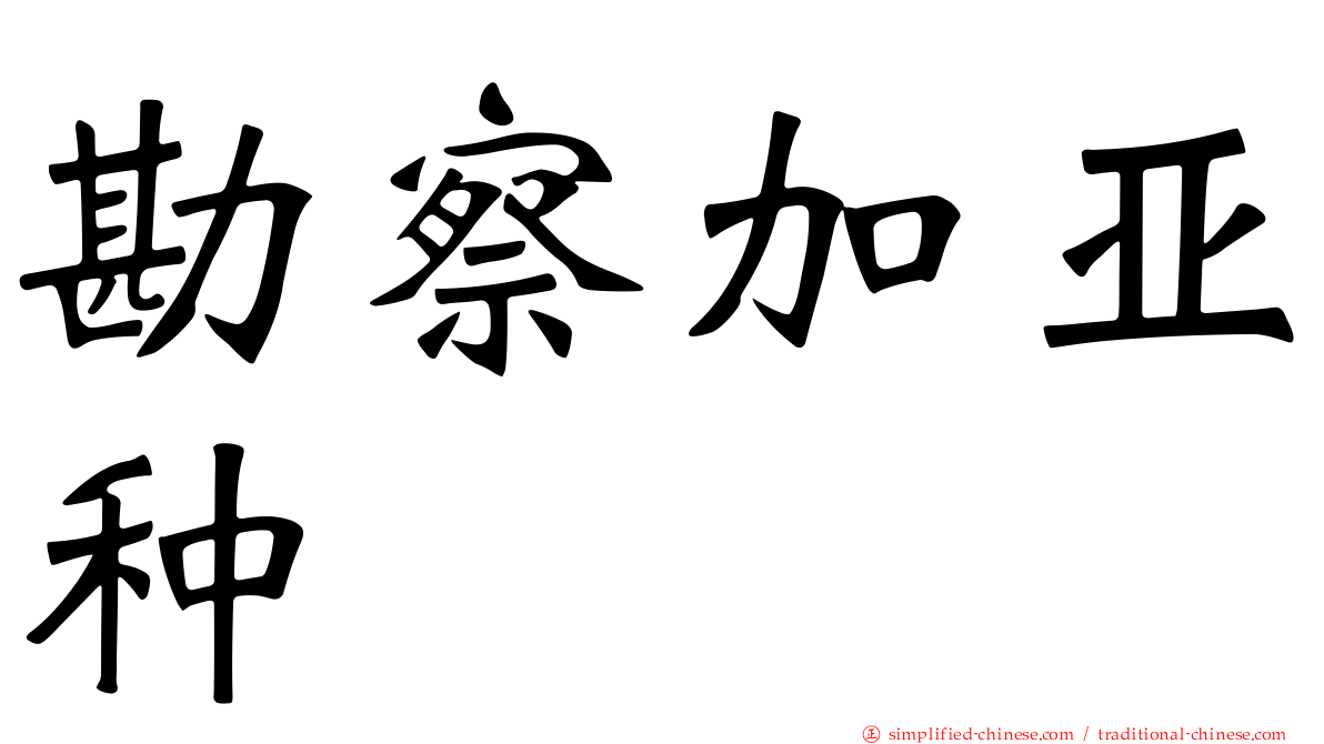 勘察加亚种