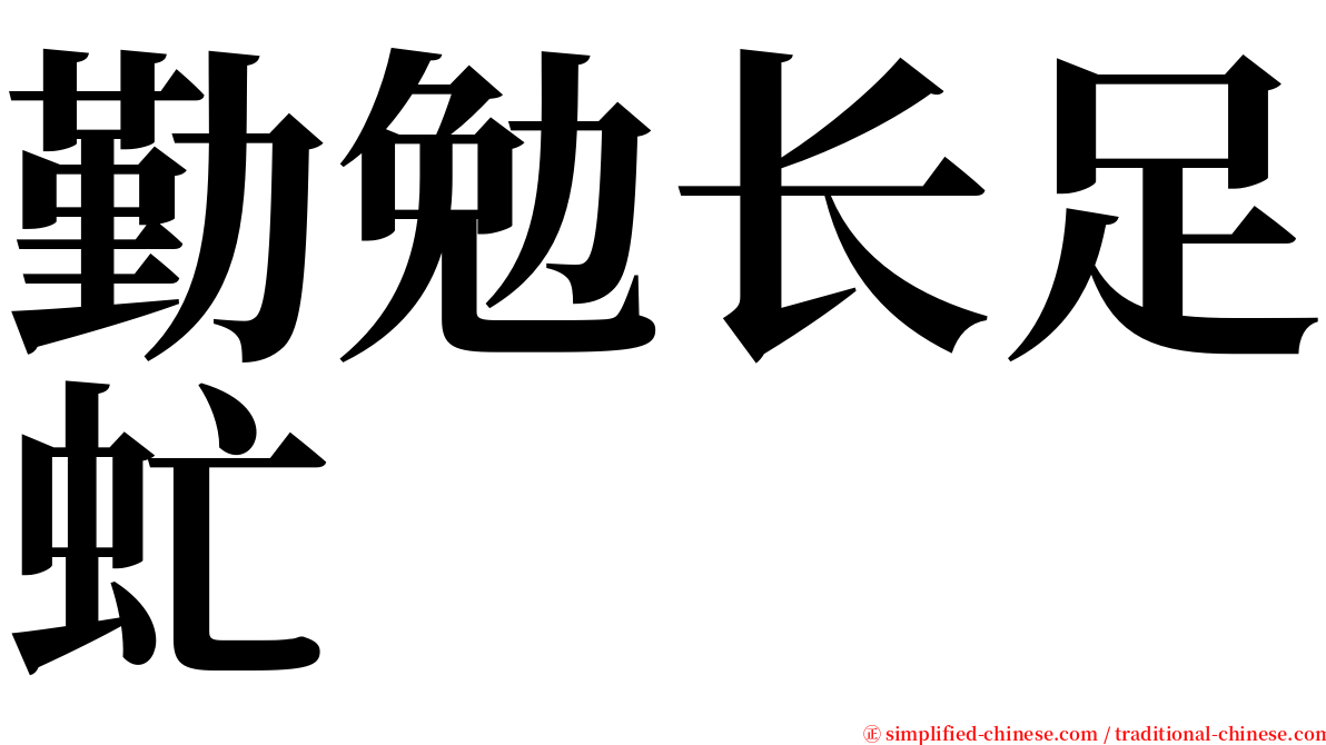 勤勉长足虻 serif font
