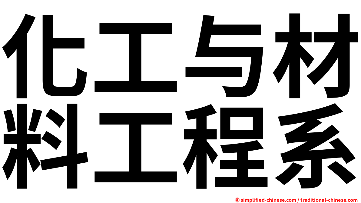 化工与材料工程系