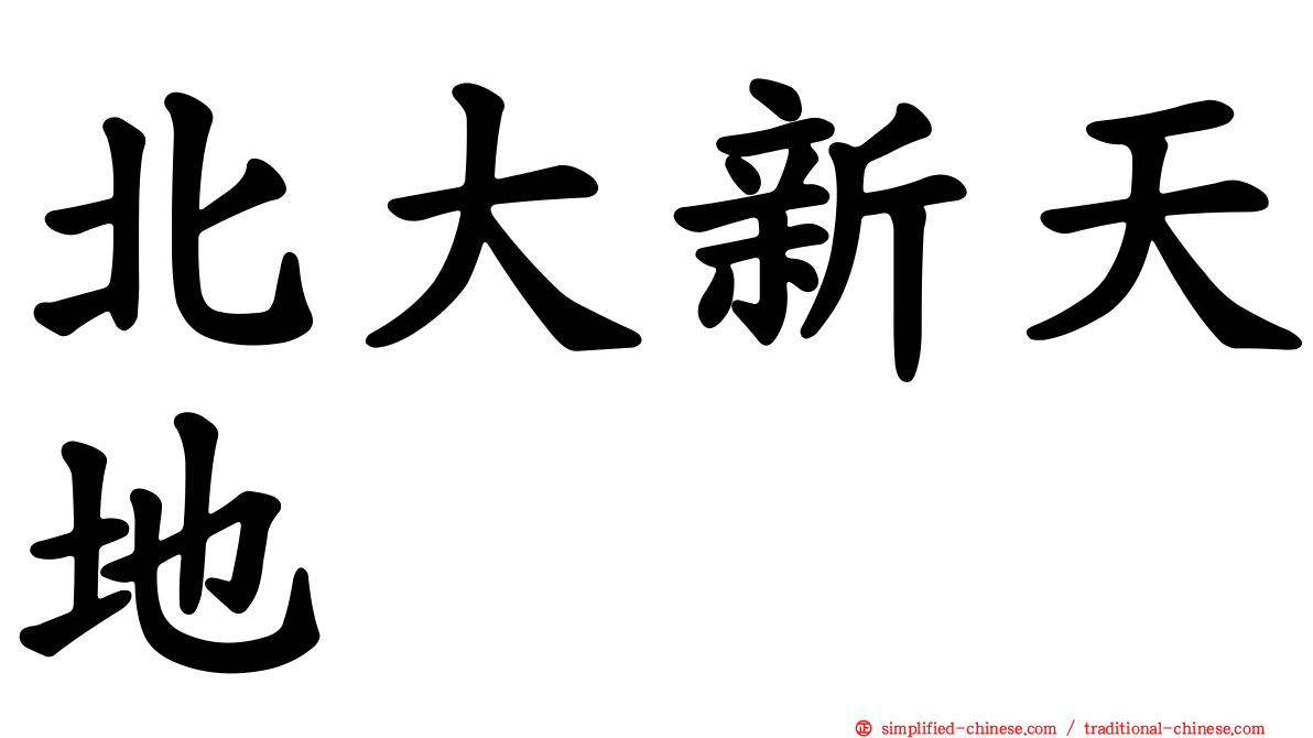 北大新天地