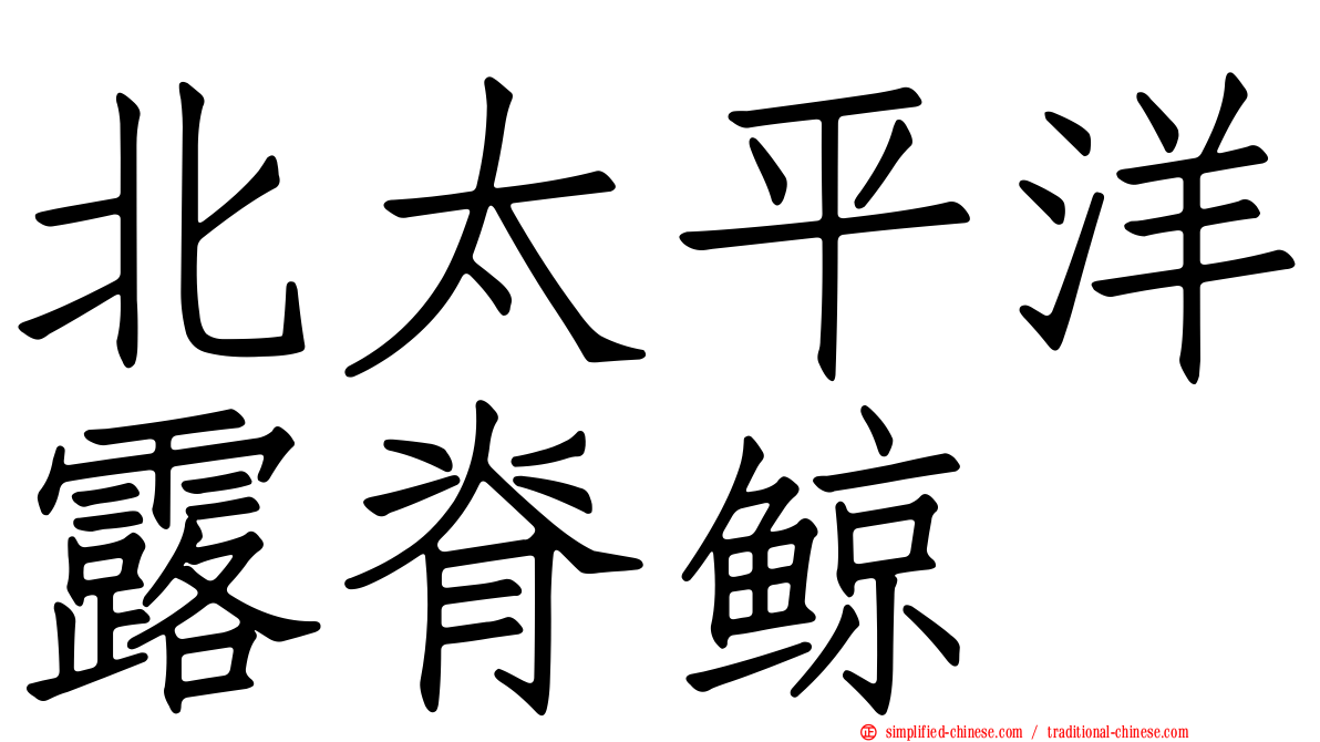 北太平洋露脊鲸