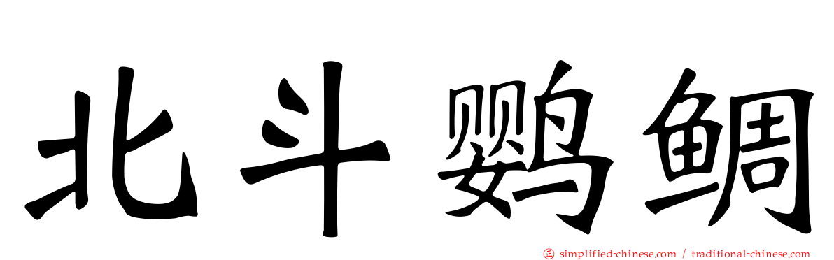 北斗鹦鲷