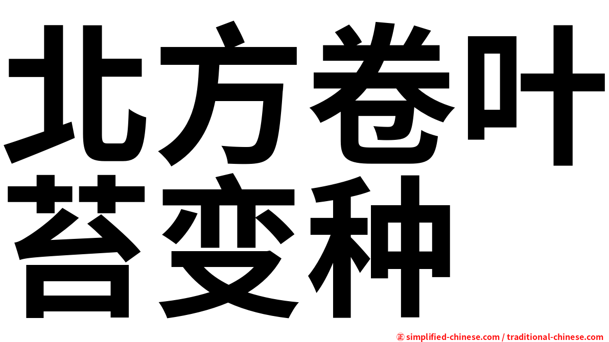 北方卷叶苔变种
