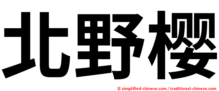 北野樱