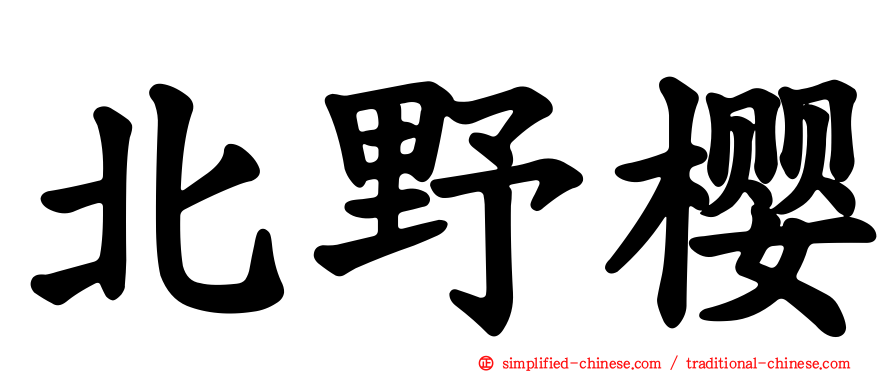 北野樱