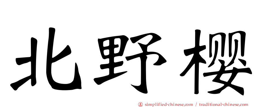 北野樱