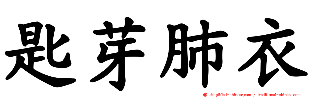 匙芽肺衣