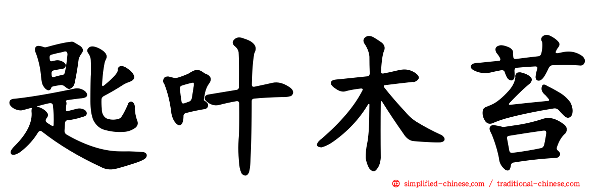 匙叶木苔