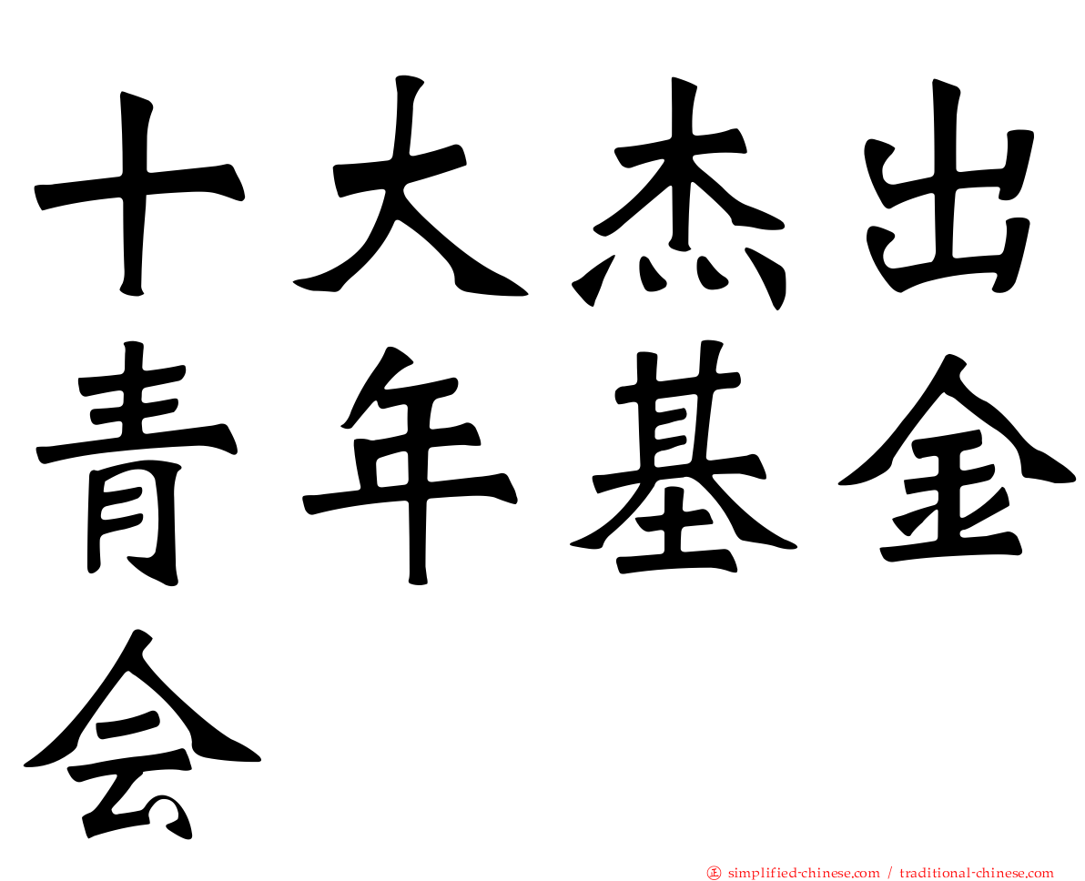 十大杰出青年基金会
