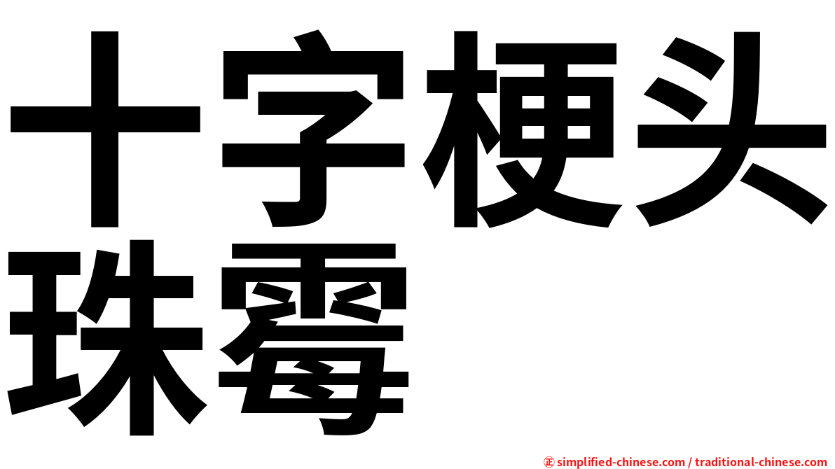 十字梗头珠霉