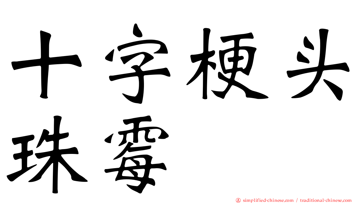 十字梗头珠霉