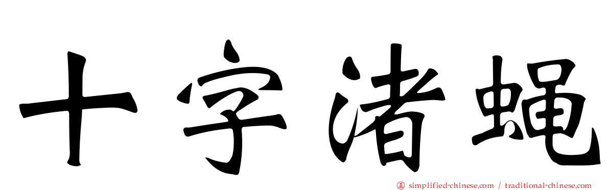 十字渚蝇