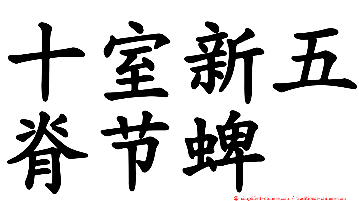 十室新五脊节蜱