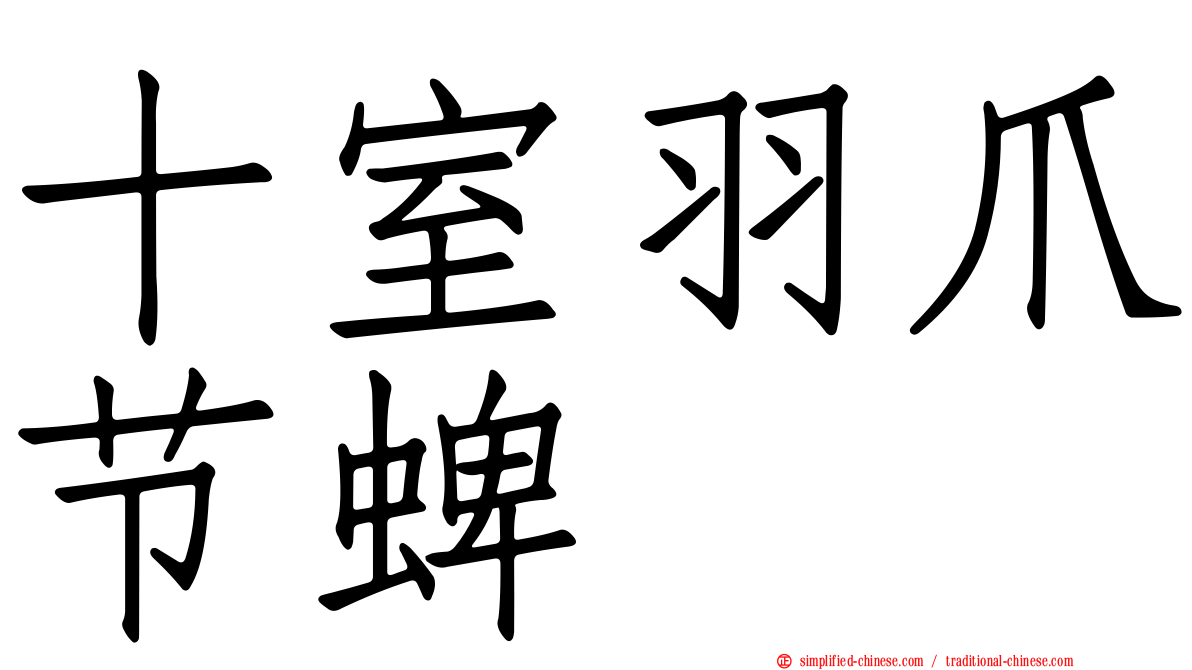 十室羽爪节蜱