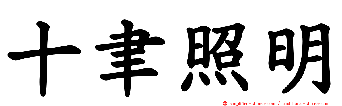 十聿照明
