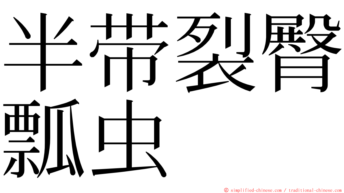 半带裂臀瓢虫 ming font