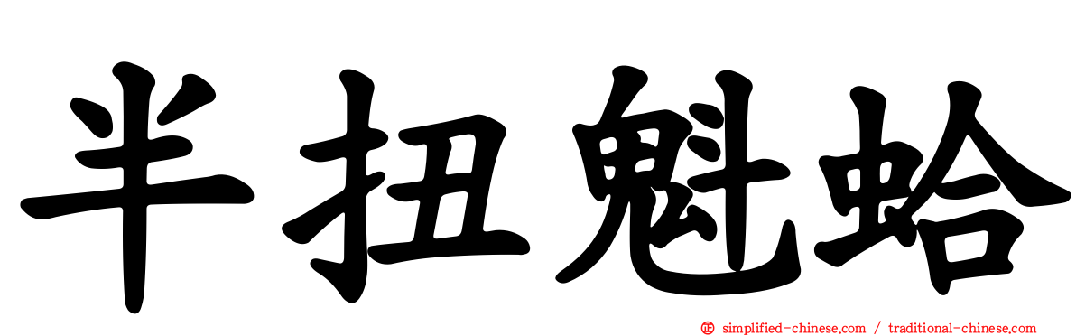 半扭魁蛤