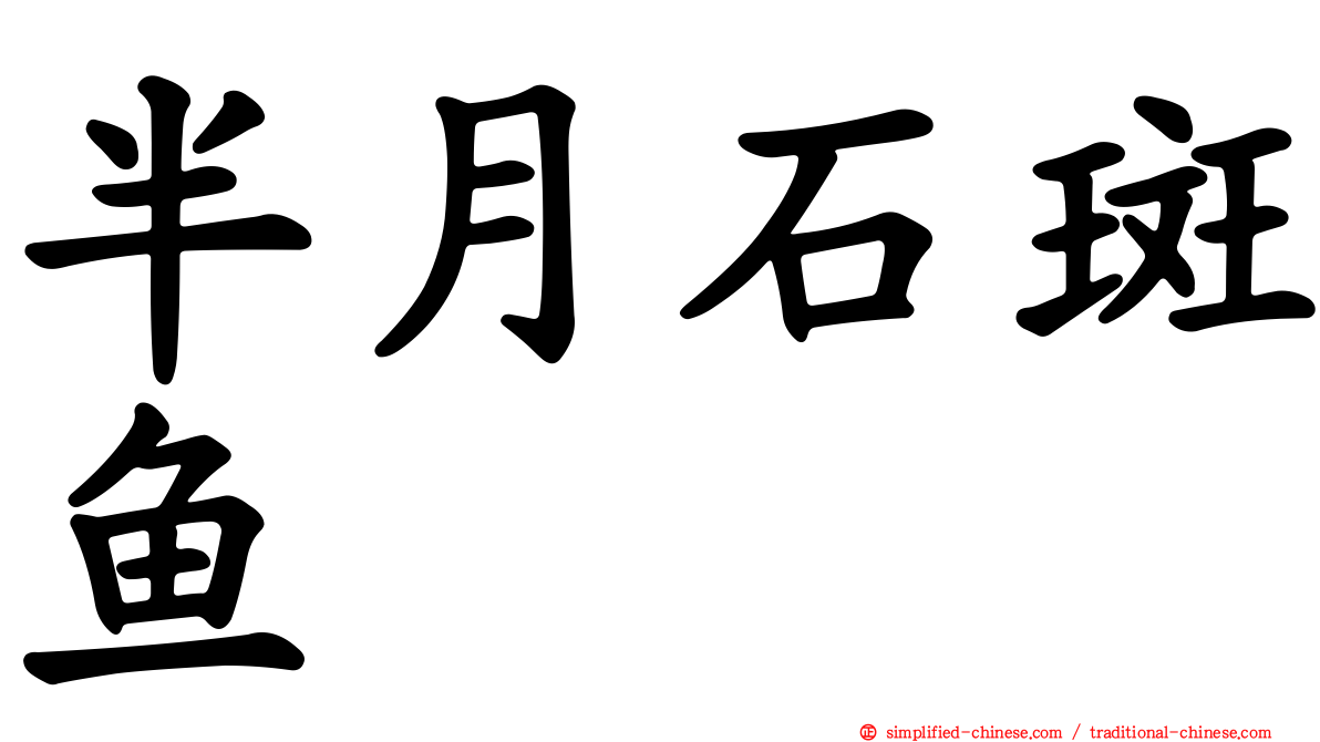 半月石斑鱼
