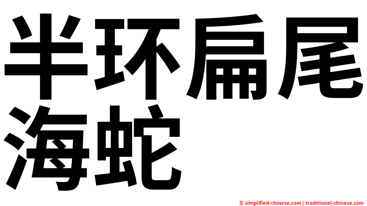 半环扁尾海蛇