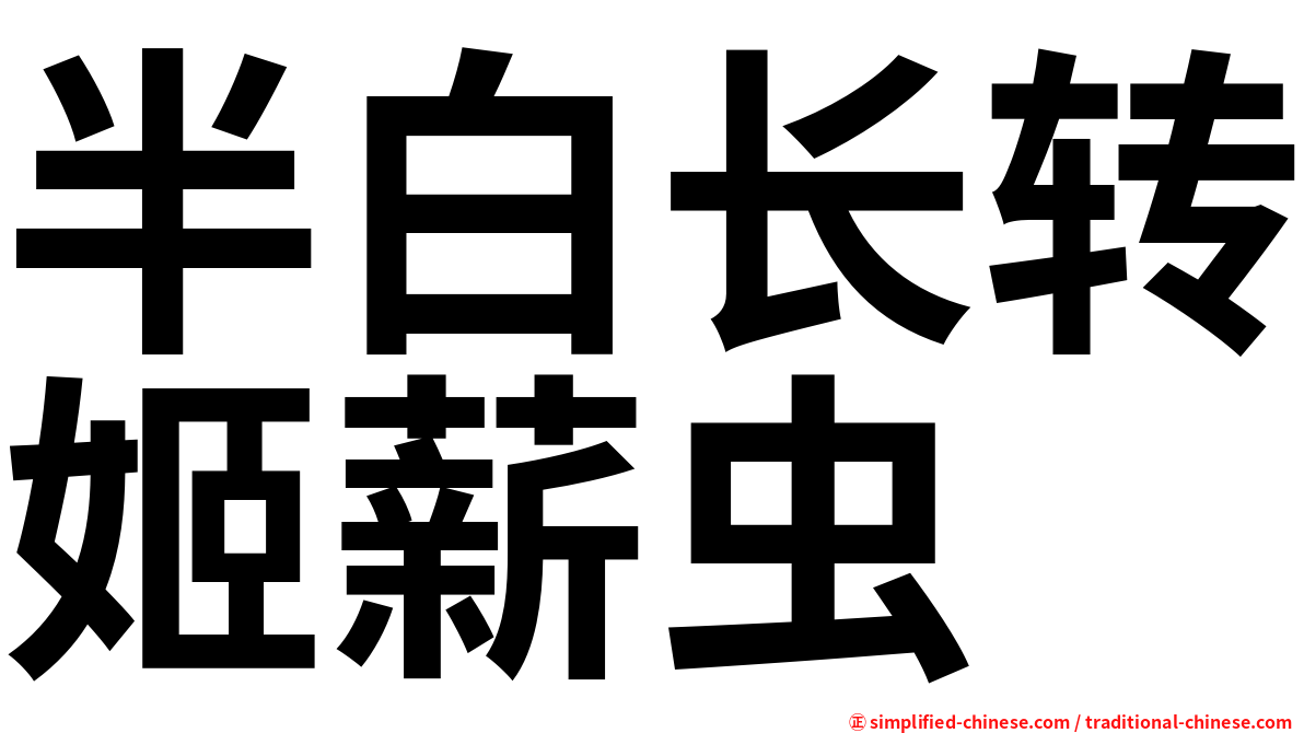 半白长转姬薪虫