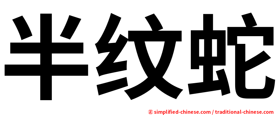 半纹蛇