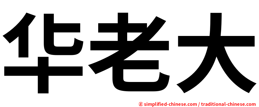 华老大