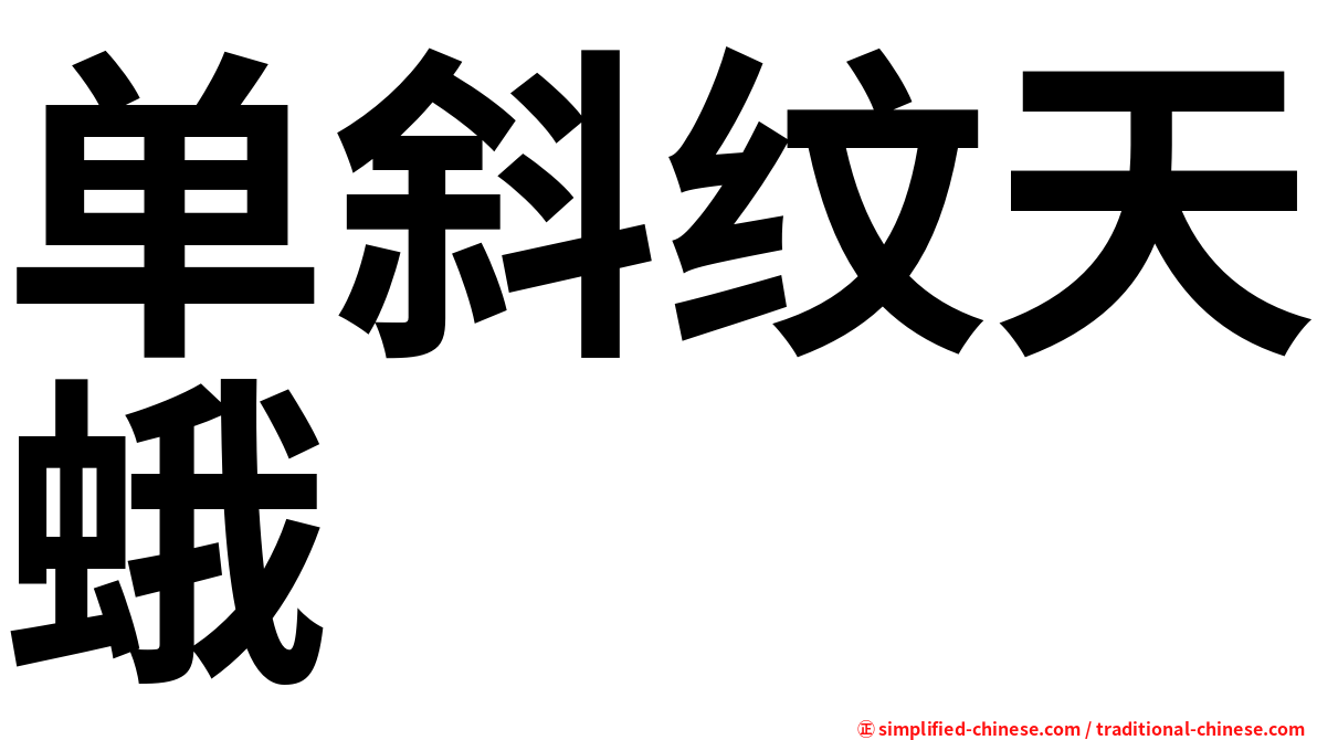 单斜纹天蛾