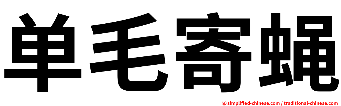 单毛寄蝇