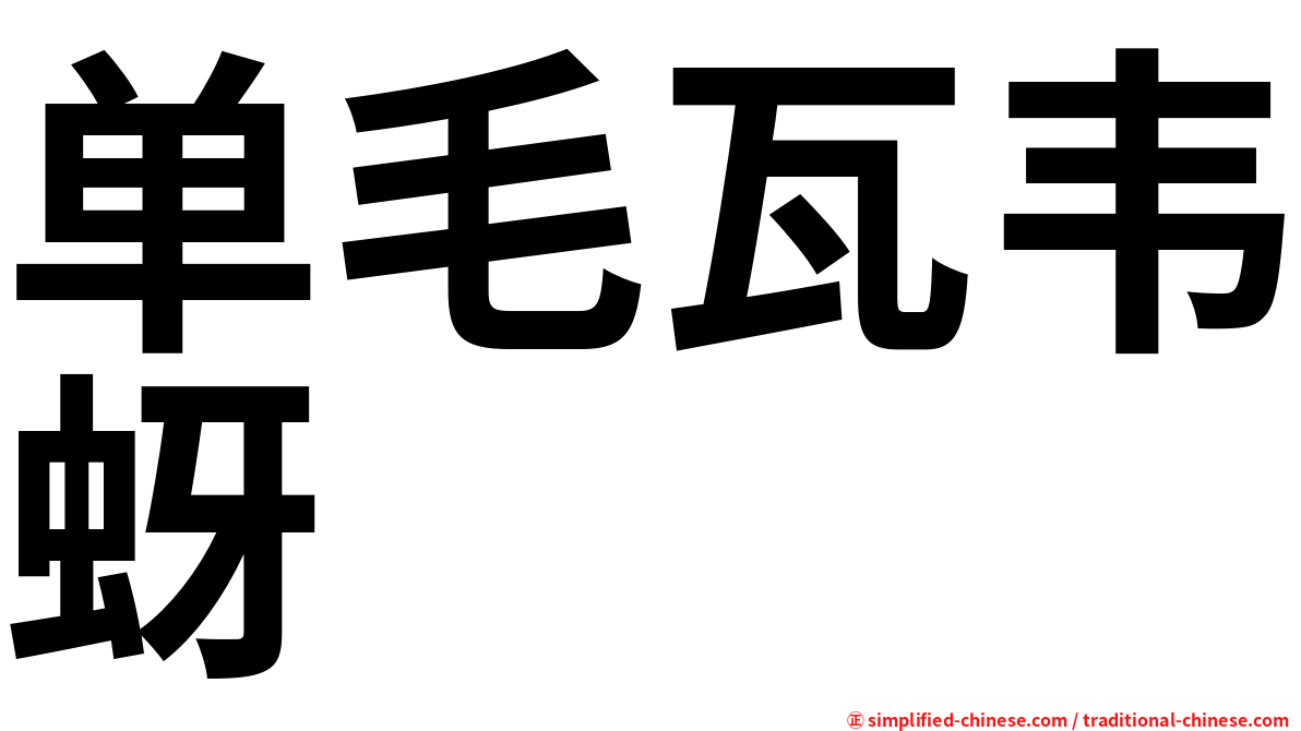 单毛瓦韦蚜