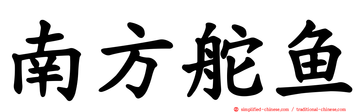 南方舵鱼