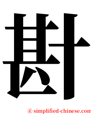 卙 serif font