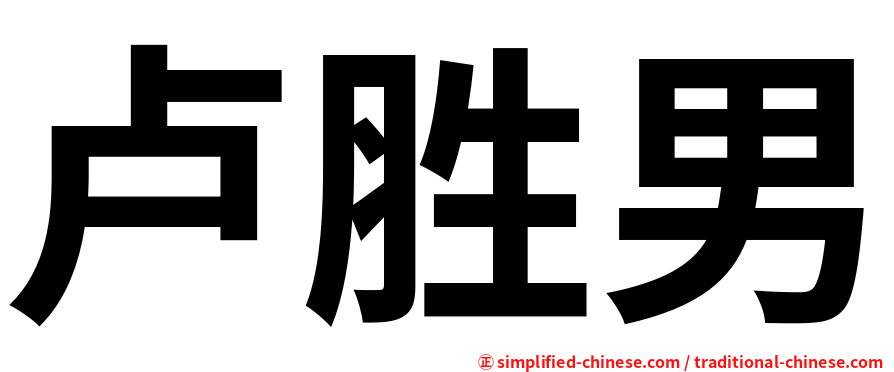 卢胜男