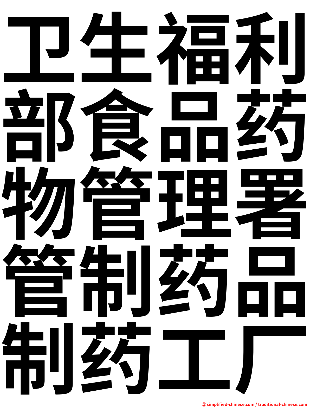 卫生福利部食品药物管理署管制药品制药工厂