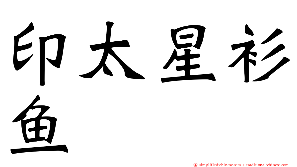 印太星衫鱼