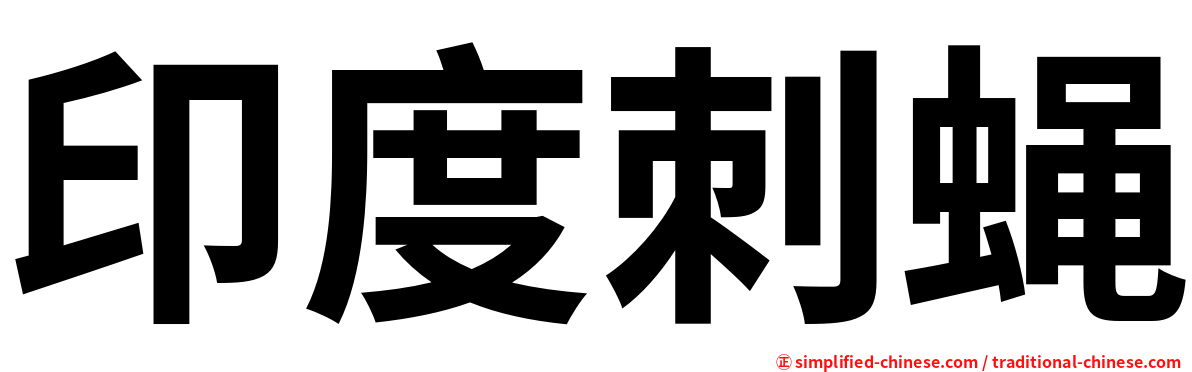 印度刺蝇